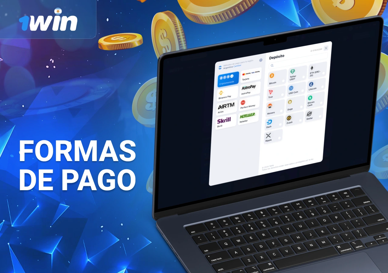 Métodos de pago en la plataforma de casino en línea 1Win