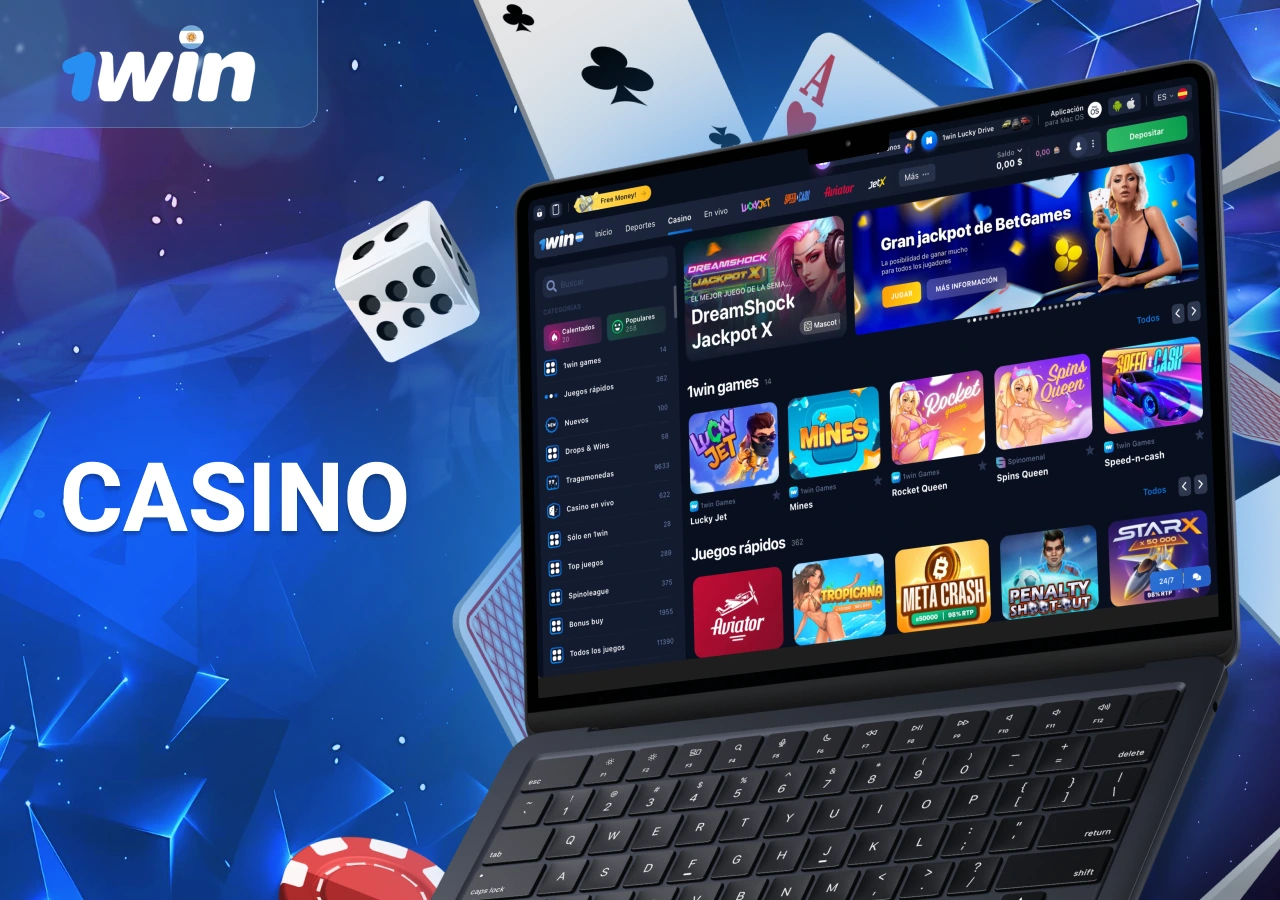 Variedad de juegos en la casa de apuestas de casino en línea 1Win