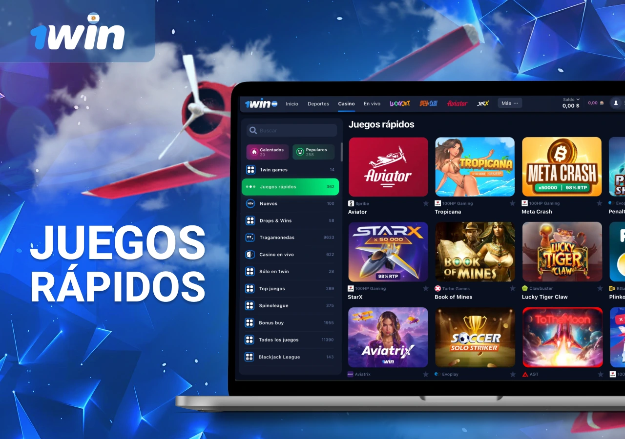 Juegos rápidos populares en los casinos en línea