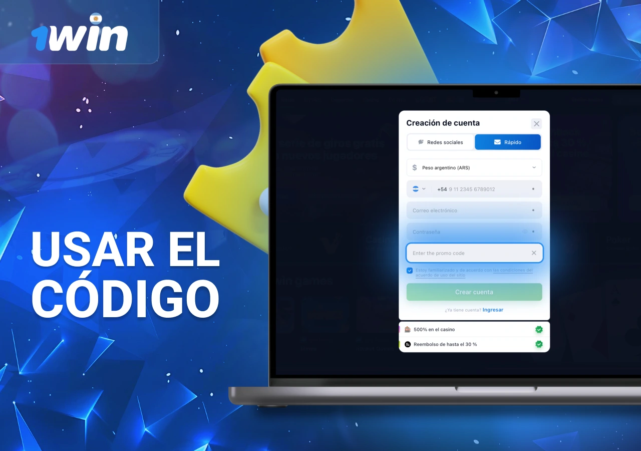 Utilización de un código promocional en la plataforma de una casa de apuestas en Argentina