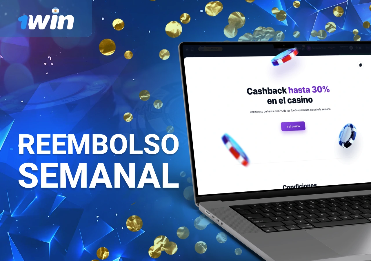 Cashback disponible en la plataforma 1Win