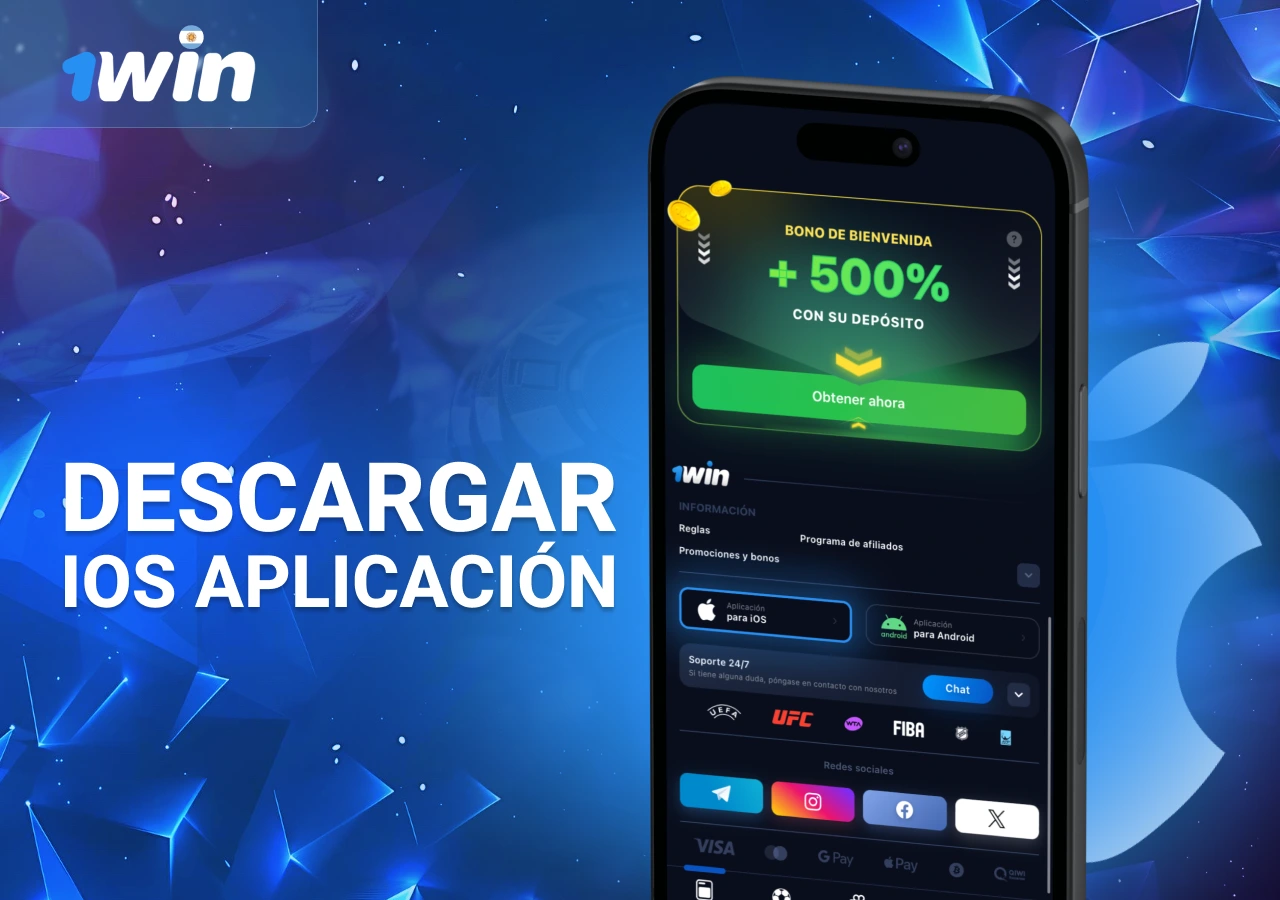 Descargar la aplicación móvil 1Win en dispositivos iOS