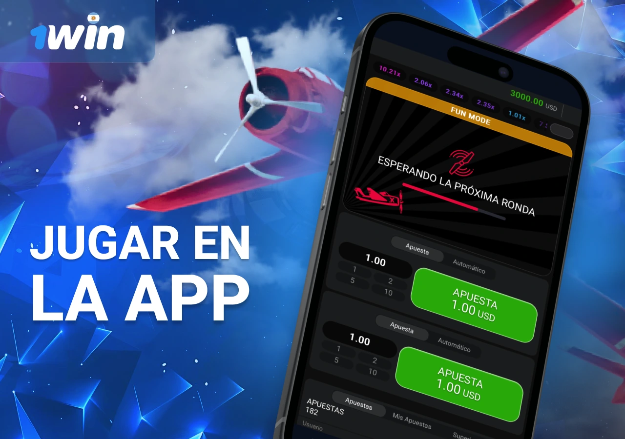 Juega a Aviator en la aplicación móvil 1Win