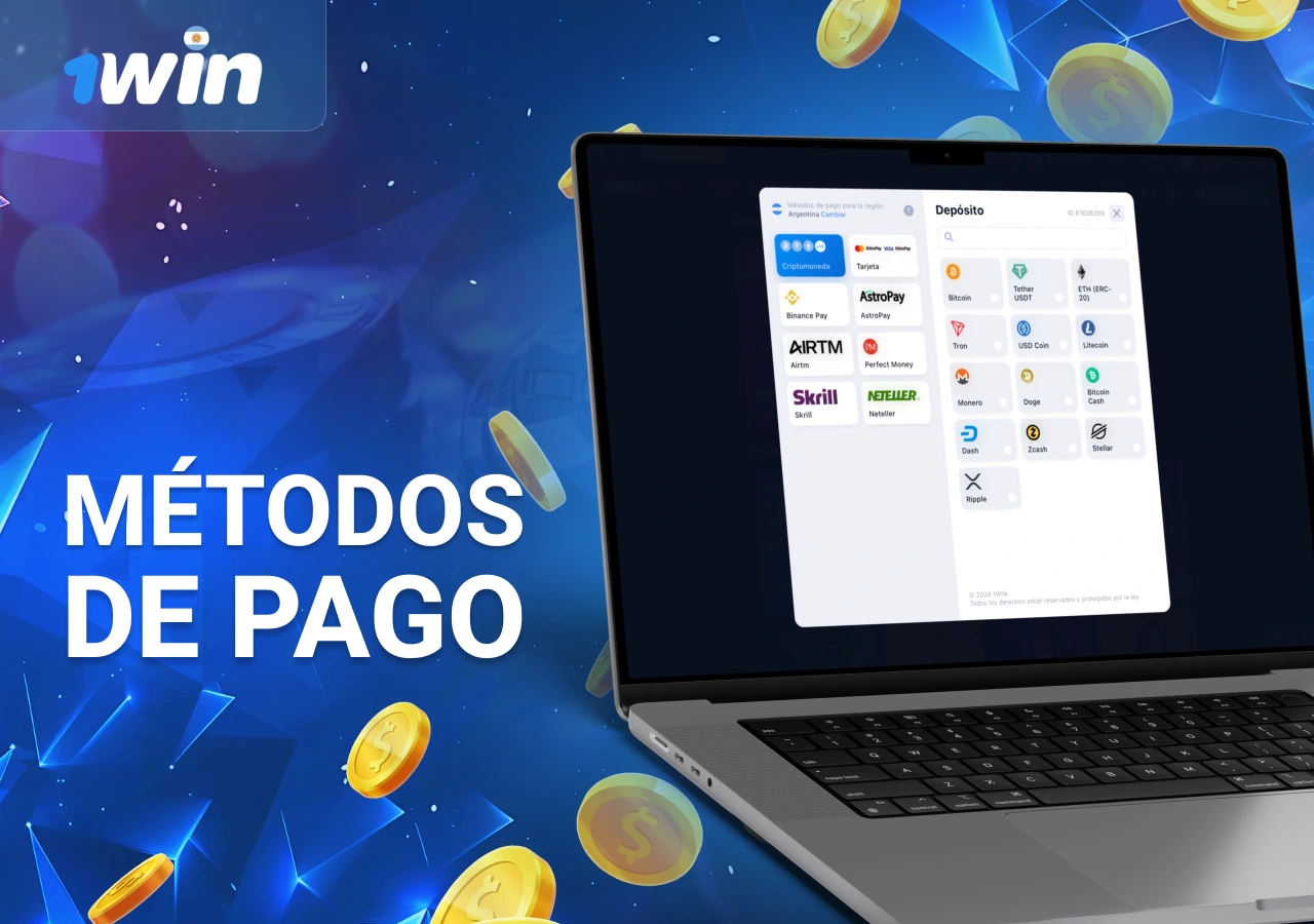 Formas de pago para usuarios de 1Win Argentina