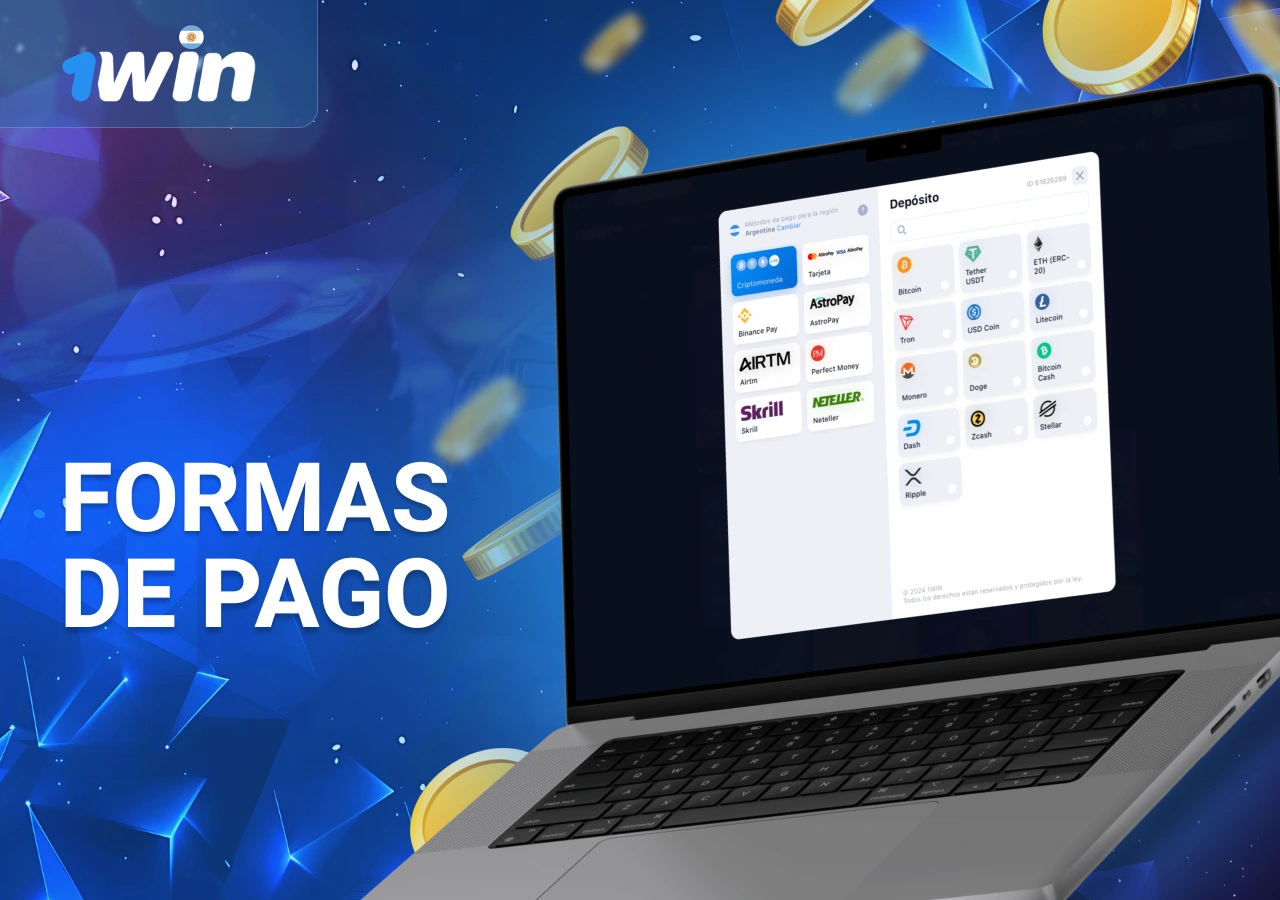 Formas de pago disponibles para los usuarios de 1Win Argentina