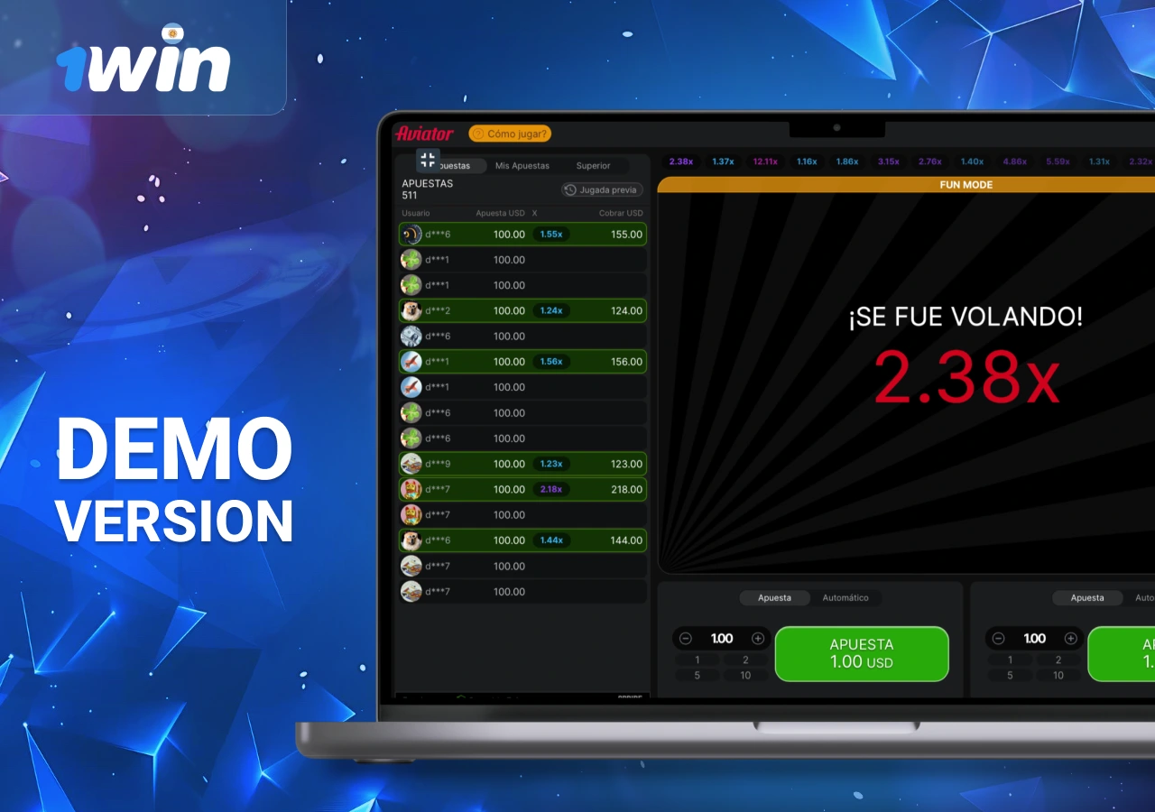 Versión demo del emocionante juego Aviator