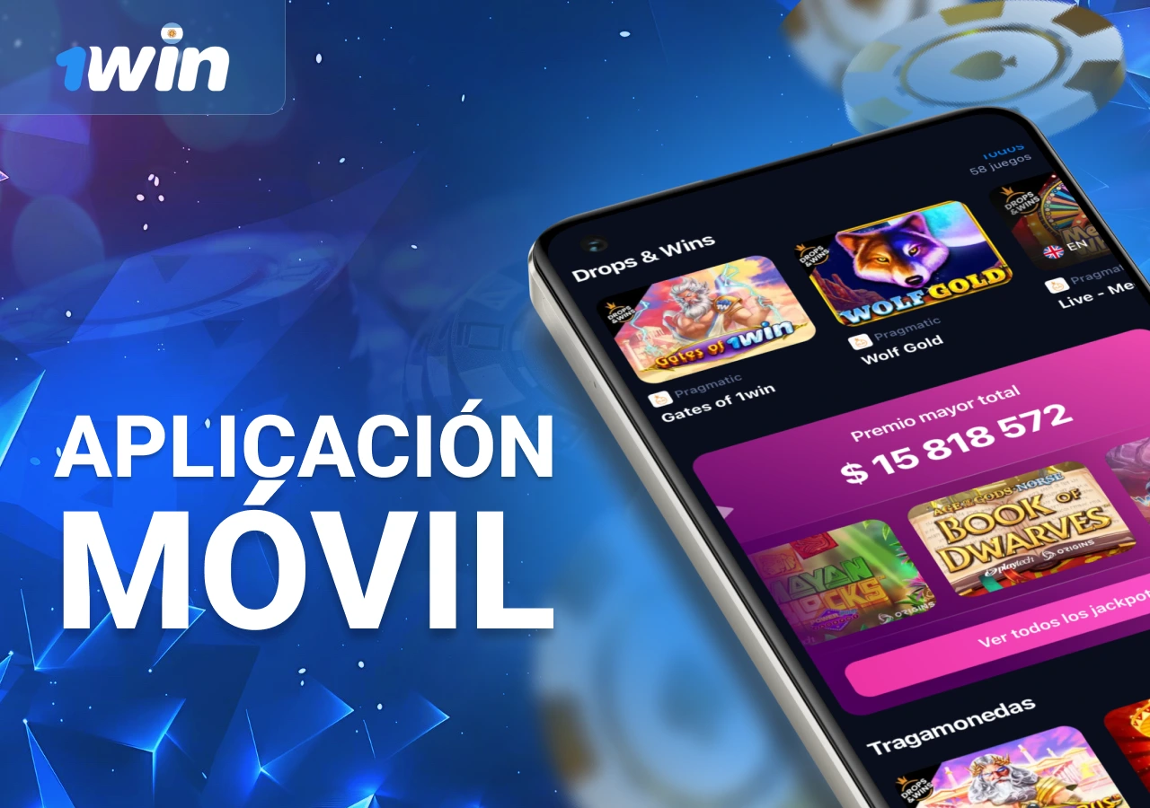 Aplicación móvil de un popular casino de Argentina